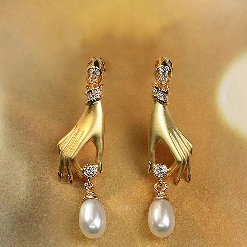 Pendientes Colgantes Ethereal Hand