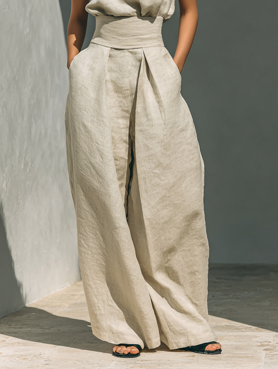 Maria™ | Conjunto minimalista de lino