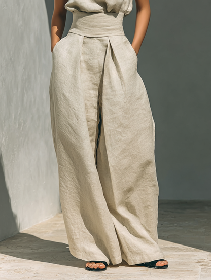 Maria™ | Conjunto minimalista de lino