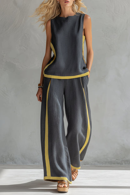 Elva | Conjunto lino algodón contemporaneo