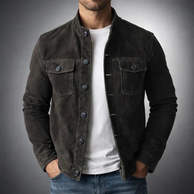 Lorenzo™ | Chaqueta de Ante Clásica