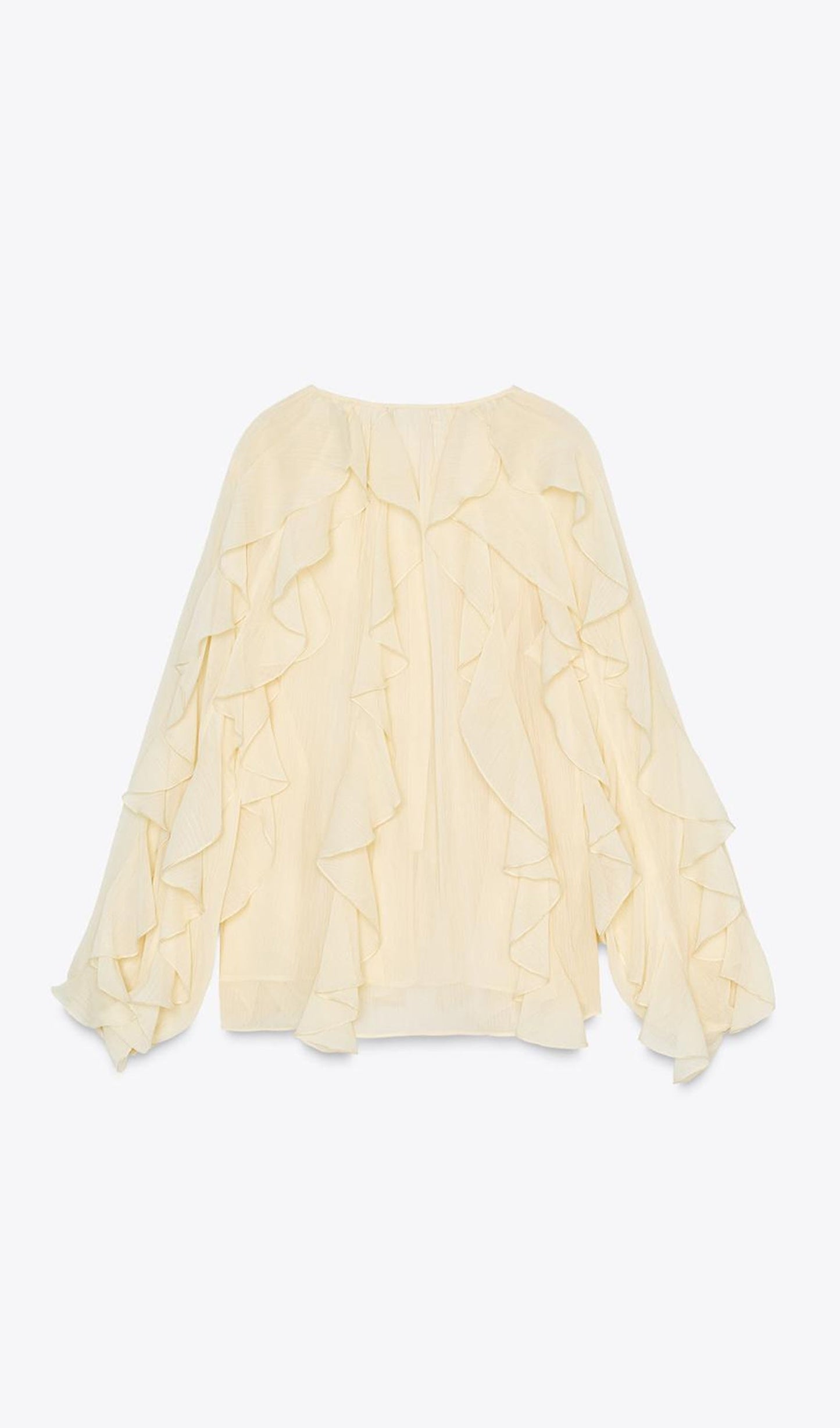 BLUSA CON VOLANTES
