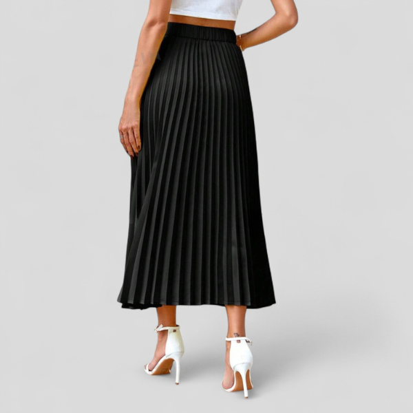 FALDA MIDI PLISADA