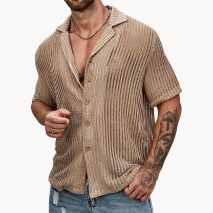 Rodrigo | Camisa calada de manga corta