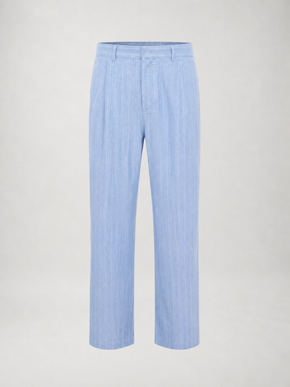 Pantalones de Lino a Rayas