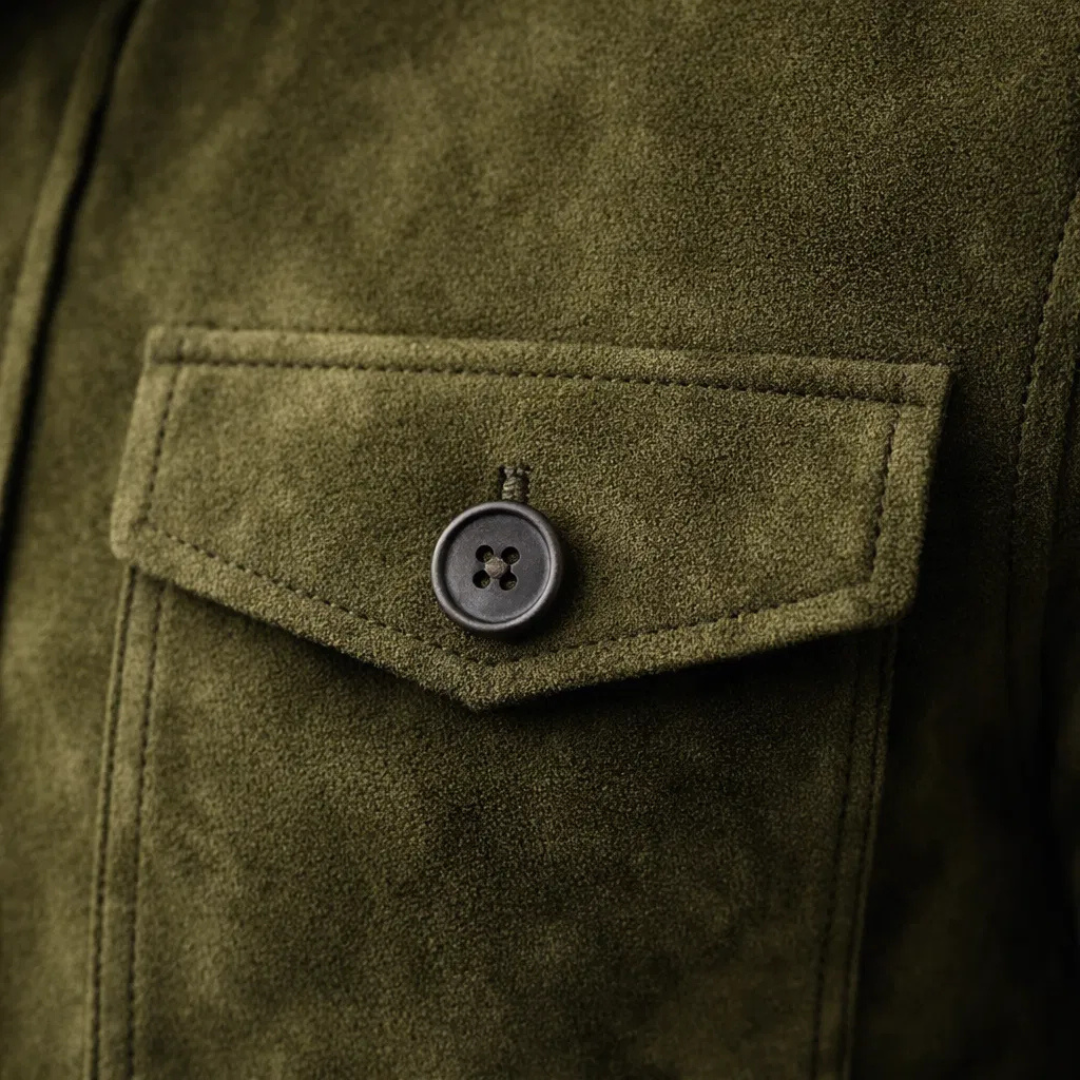 Lorenzo™ | Chaqueta de Ante Clásica