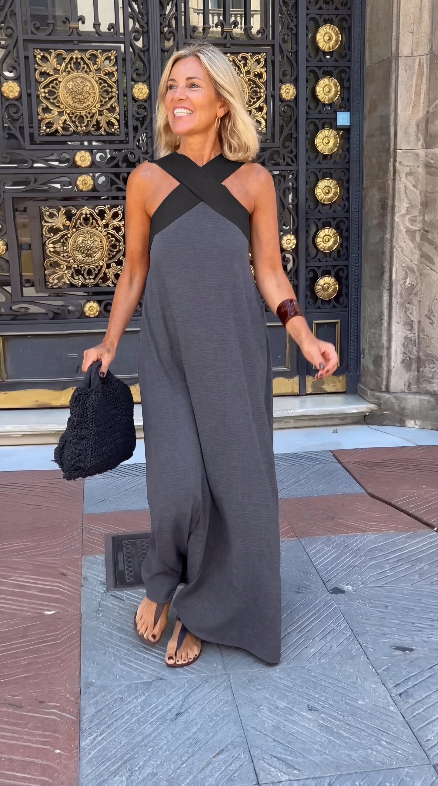 Delphine | Vestido con corte cruzado
