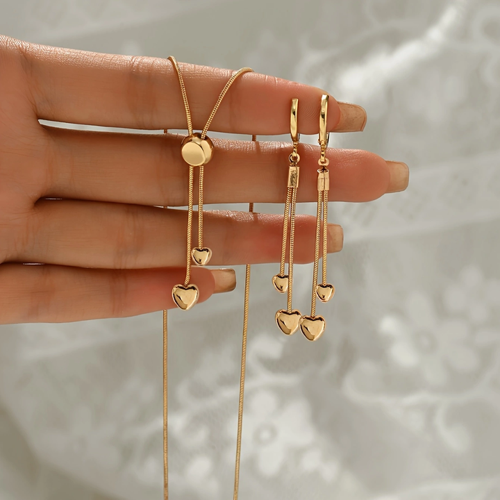 Conjunto de Corazón Rosella