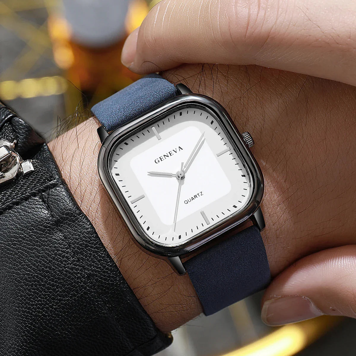 Geneva – Reloj de Esfera Cuadrada