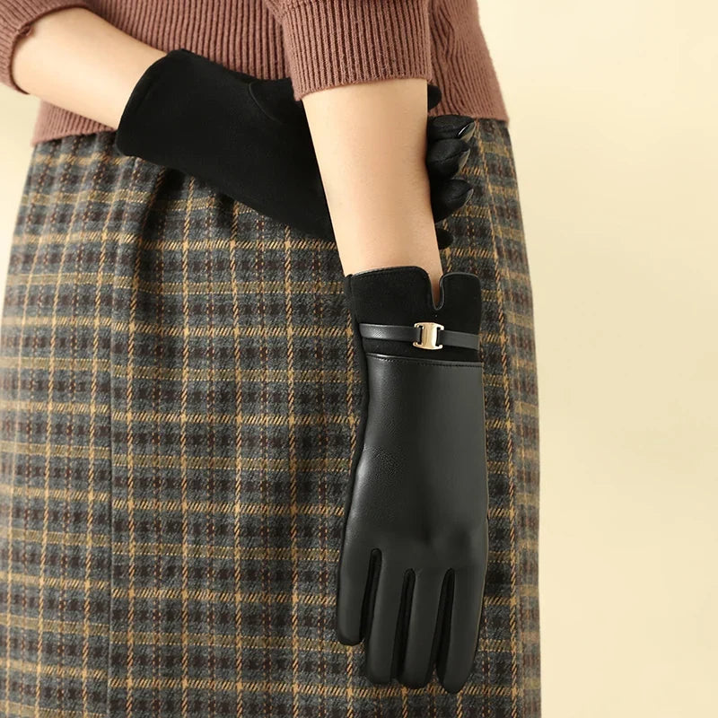 Guantes Forrados en Piel Polar Montella