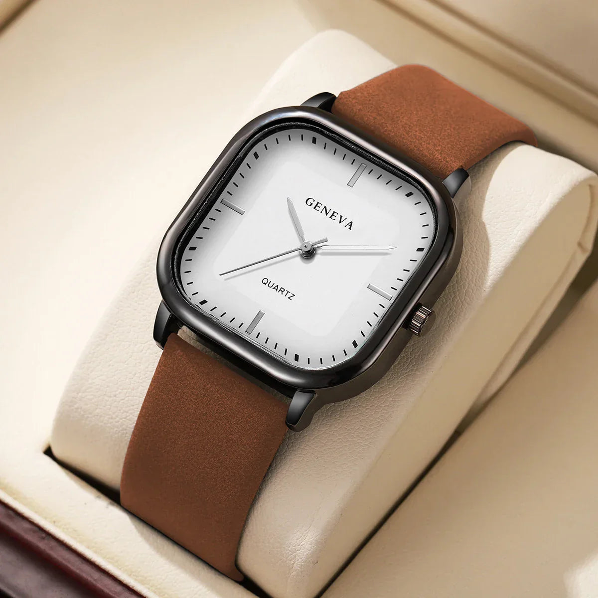 Geneva – Reloj de Esfera Cuadrada