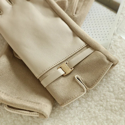 Guantes Forrados en Piel Polar Montella