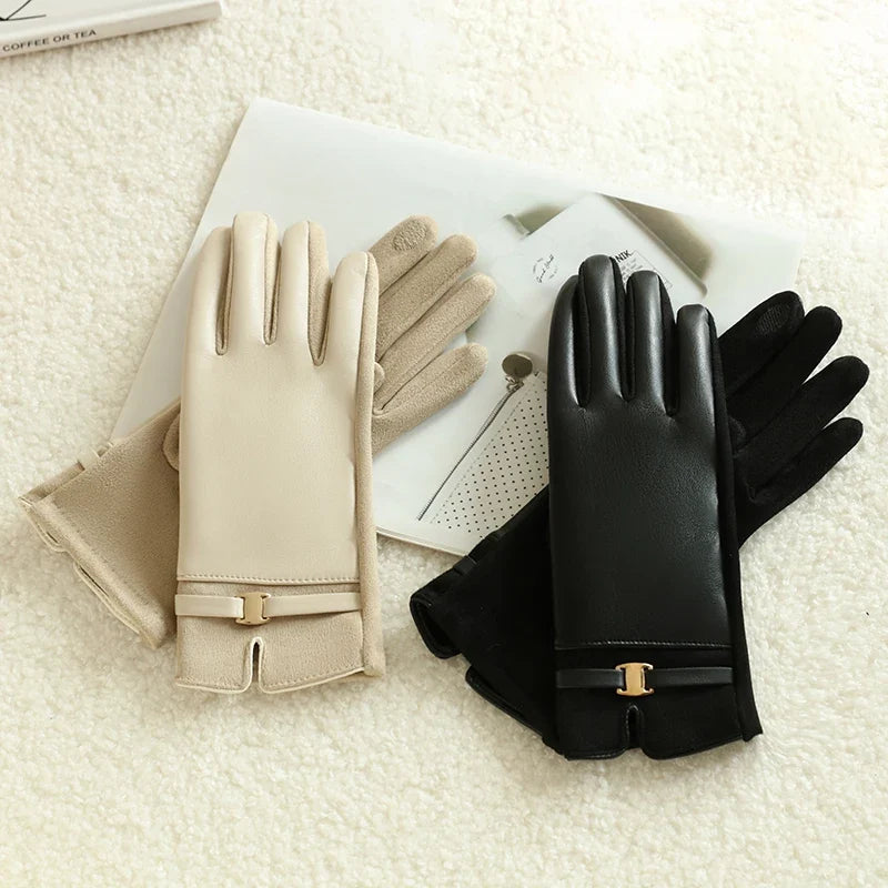 Guantes Forrados en Piel Polar Montella