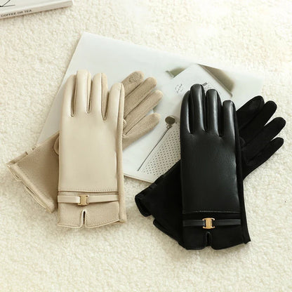 Guantes Forrados en Piel Polar Montella