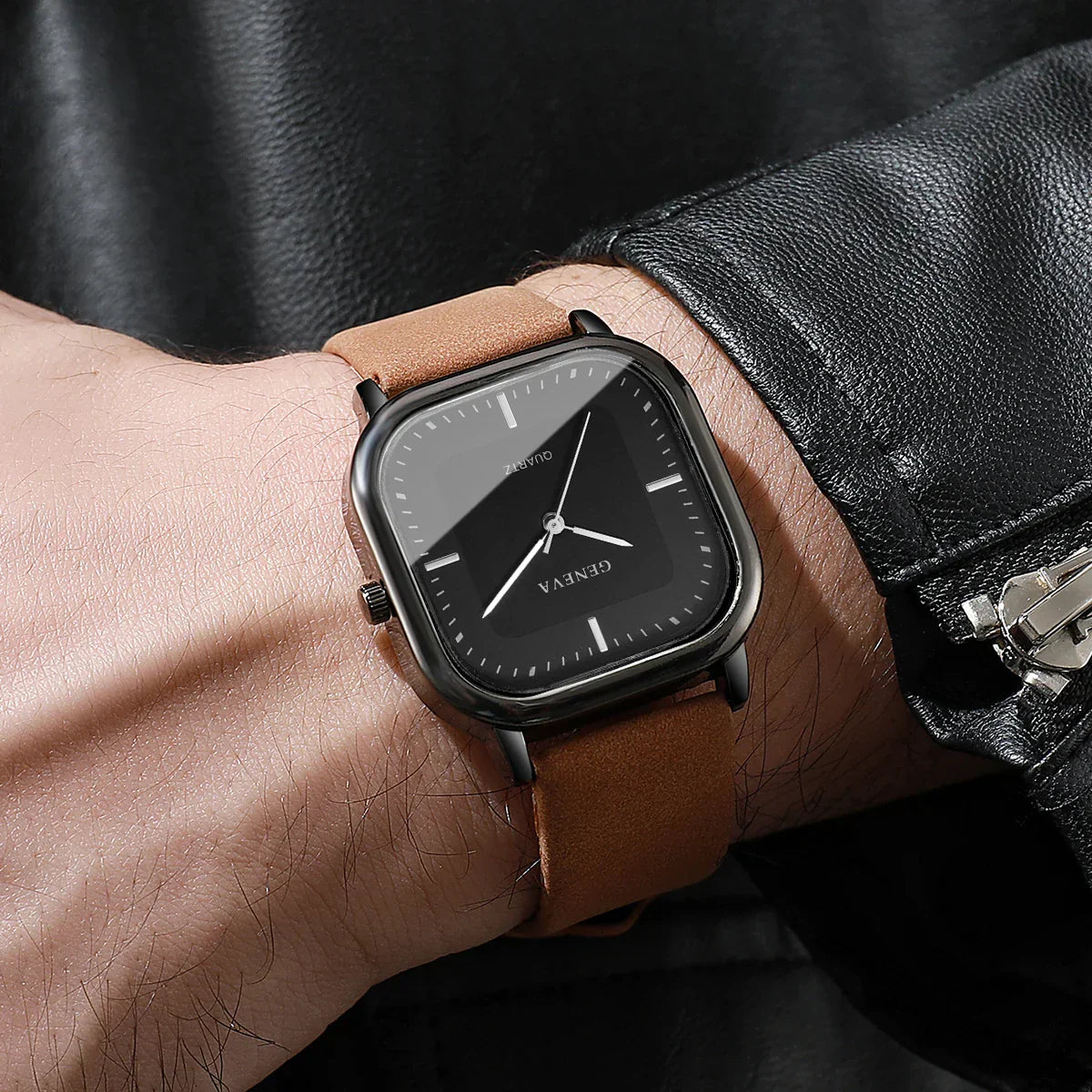 Geneva – Reloj de Esfera Cuadrada