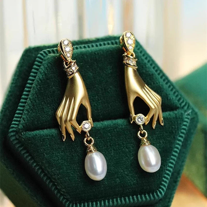 Pendientes Colgantes Ethereal Hand