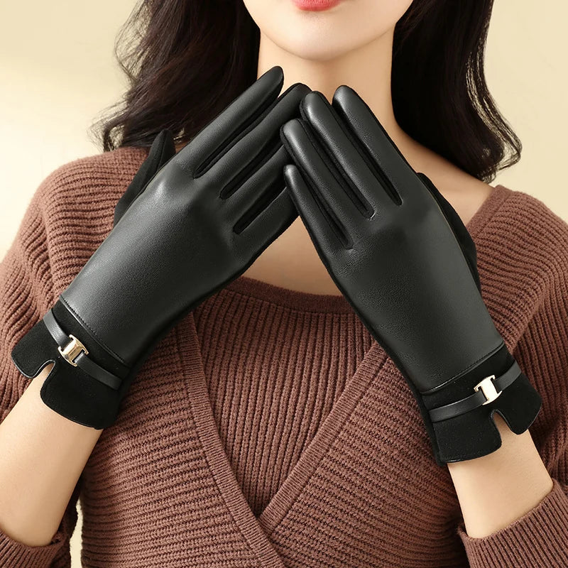 Guantes Forrados en Piel Polar Montella