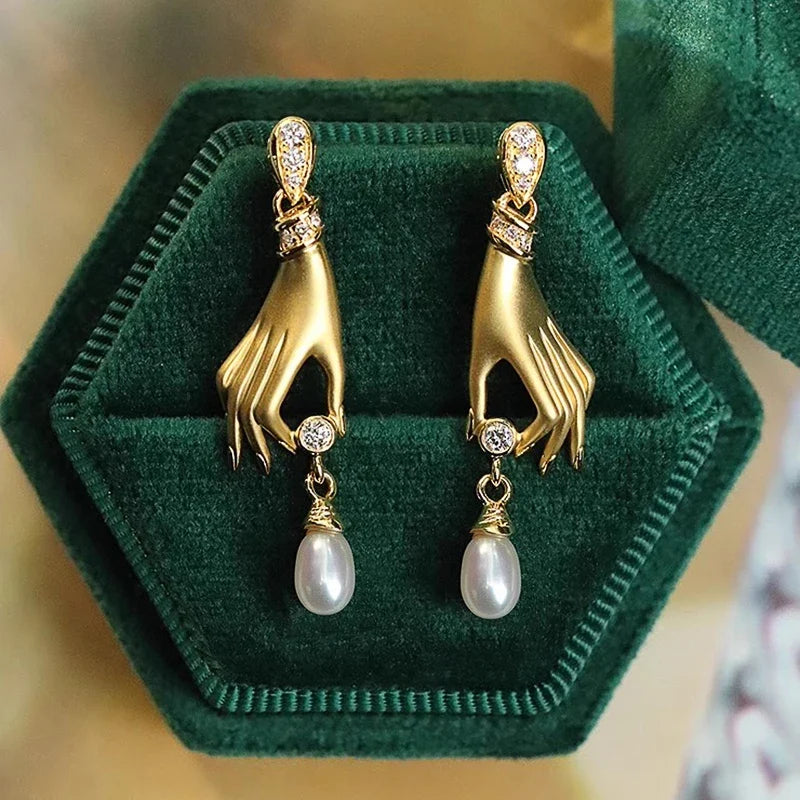 Pendientes Colgantes Ethereal Hand