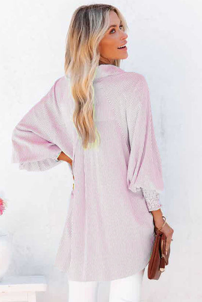 CAMISA OVERSIZE DE RAYAS