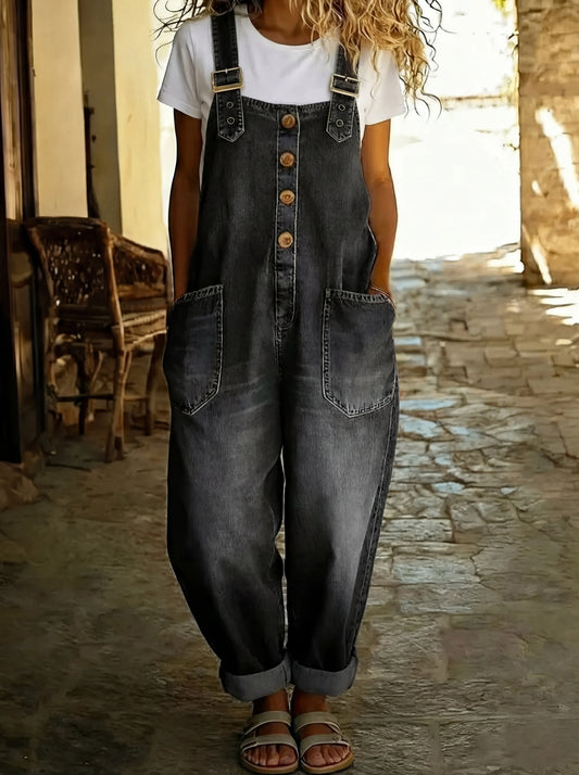 Rocio™ - Mono vaquero casual con hebilla ajustable.