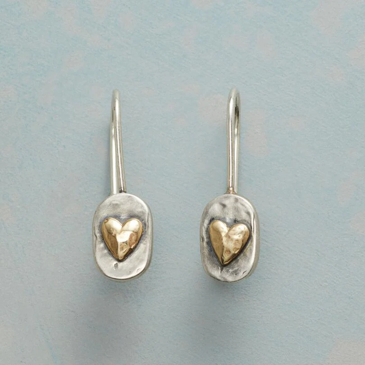 Pendientes de plata y oro
